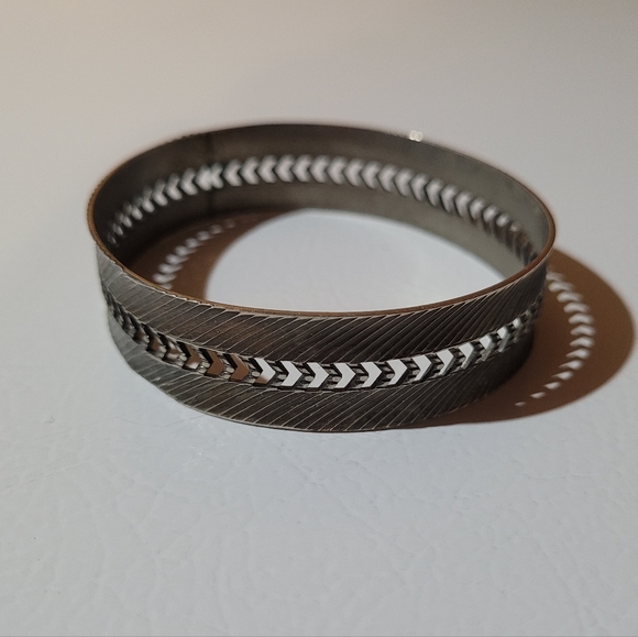 Vintage silver-tone bracelet - Picture 2 of 5